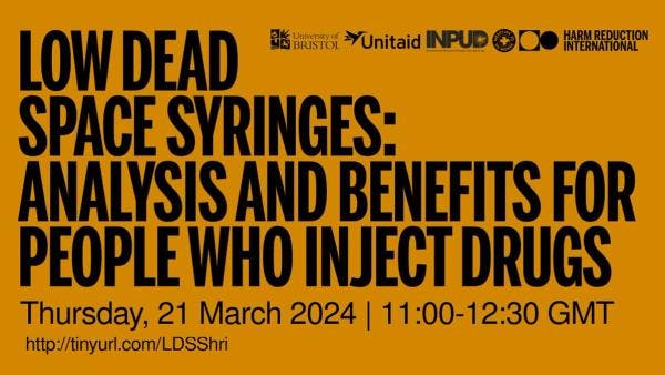 Low dead space syringes: Analysis and benefits for people who inject drugs