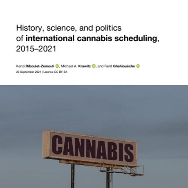 History, science, and politics of international cannabis scheduling, 2015–2021