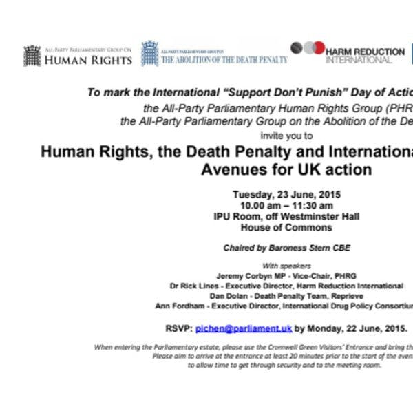 Human rights, the death penalty and international drug control: Avenues for UK action