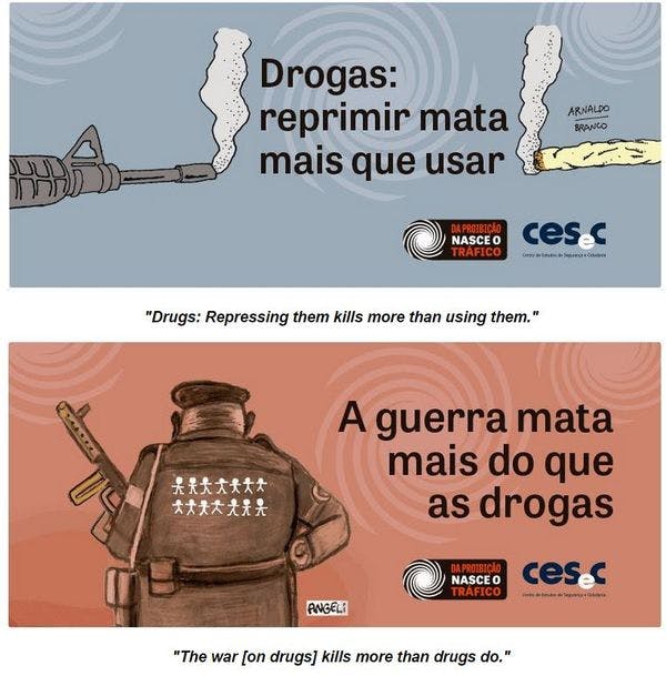 Une nouvelle campagne au Brésil met au défi le manque de débat sur les politiques des drogues