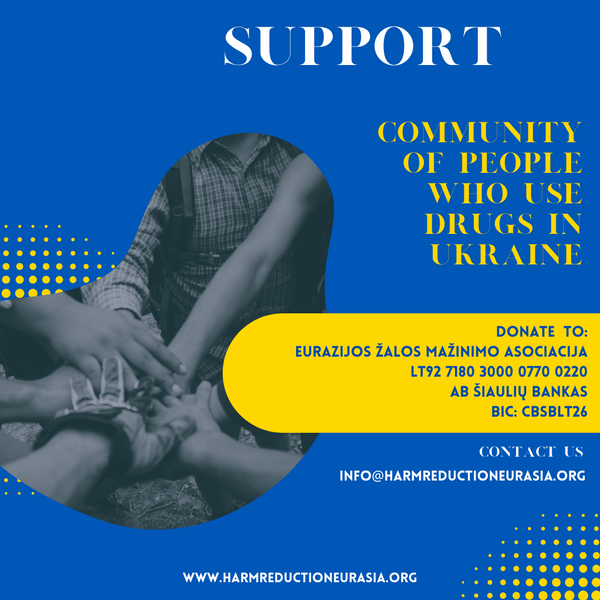Support Ukraine's community of people who use drugs