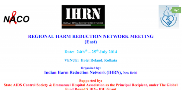 East India Harm Reduction Network Meeting 